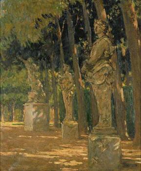 James Carroll Beckwith : Carrefour at the End of the Tapis Vert, Versailles
